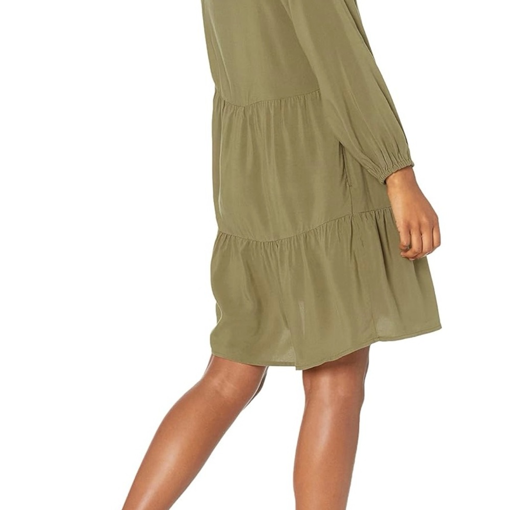 Caralyn Mirand The Drop Ruffle-Neck Tiered Mini Dress - Picture 5 of 9
